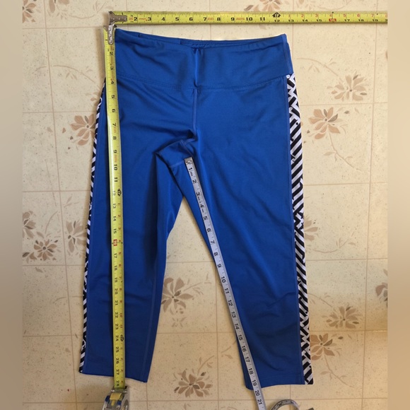 ASICS Blue Women Leggings with Striped Sides - Picture 4 of 4